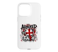 Custodia per iPhone 15 Pro Max Corazzato nella fede messo sull'armatura completa di Dio