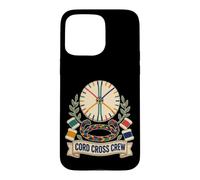 Custodia per iPhone 15 Pro Max CORD CROSS CREW Kumihimo Disco Intreccio Bobine