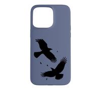 Custodia per iPhone 15 Pro Max Corvo Famiglia Wind-Borne Tranquillo