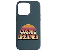 Custodia per iPhone 15 Pro Max Cosmic Dreamer Retro Tramonto Logo Stile Vintage