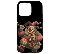 Custodia per iPhone 15 Pro Max Costume da Joker medievale per clown che canta e balla