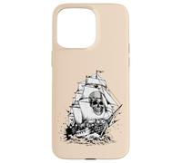 Custodia per iPhone 15 Pro Max Costume da pirata fantasma con teschio vintage per uomini, donne, ragazzi e bambini