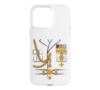 Custodia per iPhone 15 Pro Max Costume da ufficiale generale del dittatore militare per Halloween