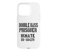 Custodia per iPhone 15 Pro Max Costume di Halloween con contrabbasso o numero prigioniero