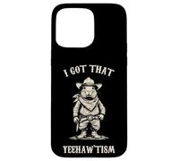 Custodia per iPhone 15 Pro Max Cowboy Capybara Ho ottenuto che l'austismo YEE HAW TISM sa