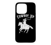Custodia per iPhone 15 Pro Max Cowboy Up Design per i fan dei Rodeo e gli amanti del western