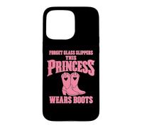 Custodia per iPhone 15 Pro Max Cowgirl Principessa Cavallo Amante Western Rodeo Line Danza