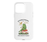 Custodia per iPhone 15 Pro Max Cozy Cottagecore Coffee Frog Art