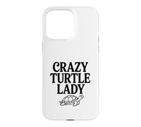 Custodia per iPhone 15 Pro Max Crazy Turtle Lady Adorabile amante delle tartarughe