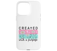 Custodia per iPhone 15 Pro Max Creato con una fede cristiana margherite