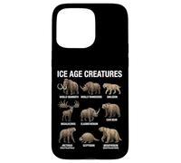 Custodia per iPhone 15 Pro Max Creature dell'era glaciale Paleontologia Mammiferi preistorici