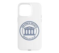 Custodia per iPhone 15 Pro Max Cresta di filosofia greca antica Atene Portico Società