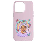 Custodia per iPhone 15 Pro Max Cute Baby Capybara Birthday Cappy Birthday to Me Girls