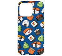 Custodia per iPhone 15 Pro Max Cute Kawaii Kids Womens Girls Cartoon Pattern Sushi Lover