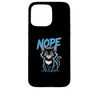 Custodia per iPhone 15 Pro Max Cute Kitty Says No | Divertente amante dei gatti sarcastico Mood Graphic