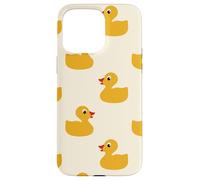 Custodia per iPhone 15 Pro Max Cute Yellow Rubber Duck Little Bath Toy Black