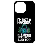 Custodia per iPhone 15 Pro Max Cybersecurity Pen Tester Not A Hacker Security Auditor