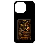 Custodia per iPhone 15 Pro Max Darkness Skeleton Nail Boss The Nail Techs Life Tarocchi Carta