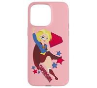 Custodia per iPhone 15 Pro Max DC Super Hero Girls Supergirl Stars