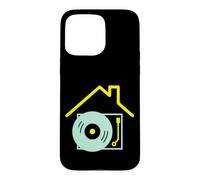 Custodia per iPhone 15 Pro Max Deejay I Love House Music - House Music DJ Turntable