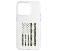 Custodia per iPhone 15 Pro Max Defend the Flow American Flag Camouflage Patriotic USA
