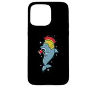 Custodia per iPhone 15 Pro Max Delfino con Crista e Casco Bush Knight