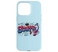 Custodia per iPhone 15 Pro Max Design Colorato per Amanti dello Scorpione
