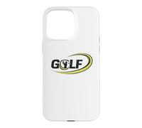 Custodia per iPhone 15 Pro Max Design della sagoma dell'altalena da golf | Fantastica grafica per golfisti