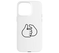 Custodia per iPhone 15 Pro Max Design divertente con scritta "Let's Have A Thumb War"