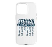 Custodia per iPhone 15 Pro Max Destini delle sei mogli di Enrico VIII Navy Print