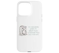 Custodia per iPhone 15 Pro Max Detti degli amanti della musica e del sistema audio per audiofili