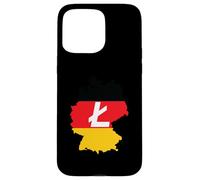 Custodia per iPhone 15 Pro Max Deutschland Litecoin German Flag Cryptocurrency Litecoin LTC