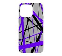 Custodia per iPhone 15 Pro Max Diagonal Dynamics Lilla-Viola e Nero