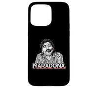 Custodia per iPhone 15 Pro Max Diego Maradona Vintage Sigaro Retro Calcio Icona