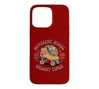 Custodia per iPhone 15 Pro Max Different Minds Groovy Times - Pattino a rotelle retrò ADHD per autismo