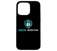 Custodia per iPhone 15 Pro Max Digital Detective Cybersecurity IT Specialist Analista Tech