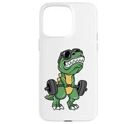 Custodia per iPhone 15 Pro Max Dinosauro T-Rex Short Arms Funny Weightlifting Dino T Rex