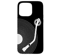 Custodia per iPhone 15 Pro Max Disco in vinile divertente, design retrò, platino DJ, pop