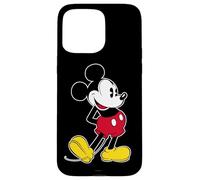 Custodia per iPhone 15 Pro Max Disney Mickey Mouse Classic Pose Nero