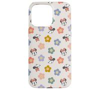 Custodia per iPhone 15 Pro Max Disney Minnie Mouse Springtime Fiori e Happy Smiles