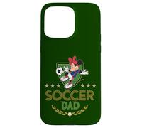 Custodia per iPhone 15 Pro Max Disney Soccer Dad Sports Minnie Mouse Father's Day Gift
