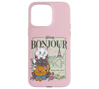 Custodia per iPhone 15 Pro Max Disney The Aristocats Marie Toulouse & Berlioz Bonjour