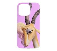 Custodia per iPhone 15 Pro Max Disney Zootopia 2 Gazelle Pop Star Big Face Purple-Pink