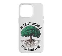 Custodia per iPhone 15 Pro Max Divertente arboricoltore amante degli alberi giudicare silenziosamente il tuo talento radicale