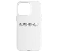 Custodia per iPhone 15 Pro Max Divertente classico latino proverbio - Antica citazione di Roma