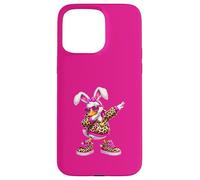 Custodia per iPhone 15 Pro Max Divertente Dabbing Bunny Silly Goose Felice Pasqua Ragazze Donne