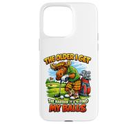 Custodia per iPhone 15 Pro Max Divertente Golf Moose The Older I Get Gag Moose