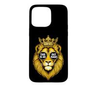 Custodia per iPhone 15 Pro Max Divertente leone che dice questo fuori rabbia sarcastico