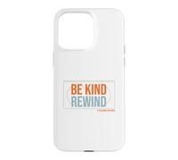 Custodia per iPhone 15 Pro Max Divertente Nostalgico Be Kind Rewind VHS