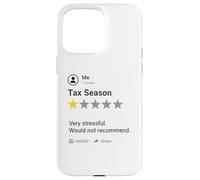 Custodia per iPhone 15 Pro Max Divertente Revisione della stagione fiscale Contabile Contabile Contabilità